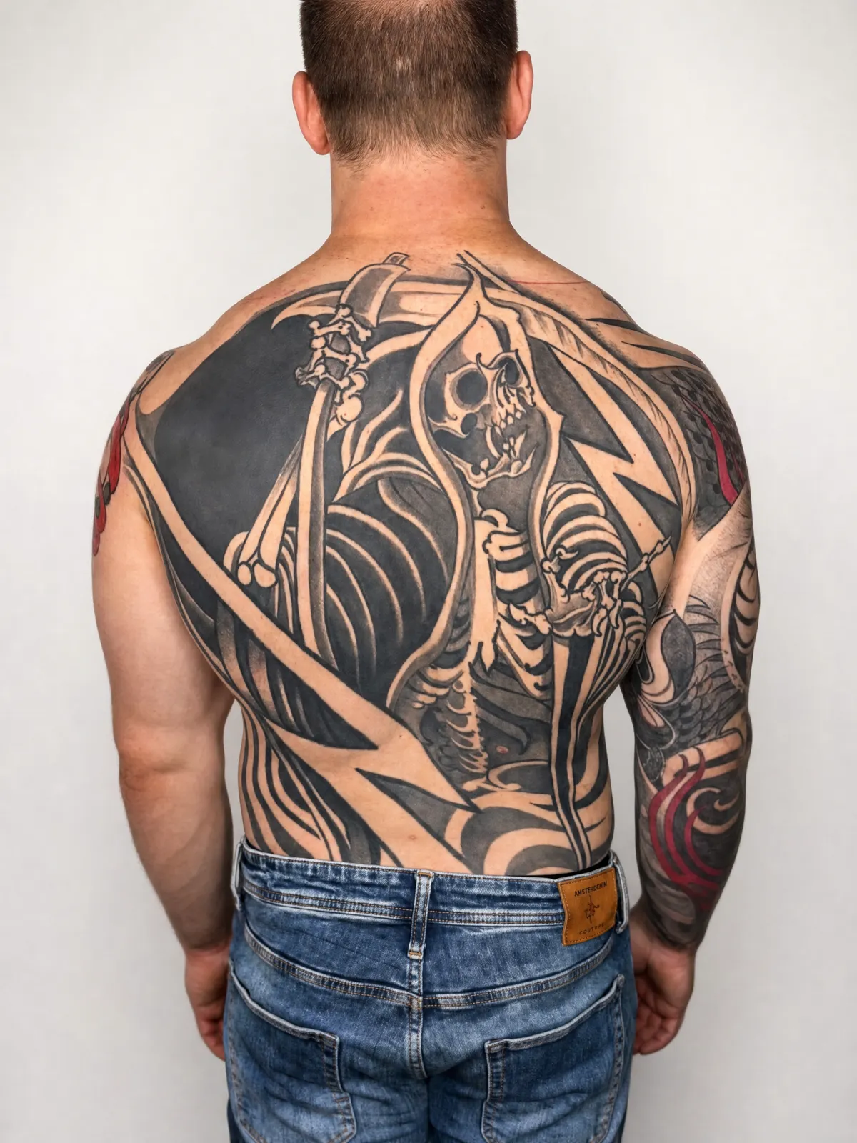 Large-Scale tattoo at Motorink Amsterdam