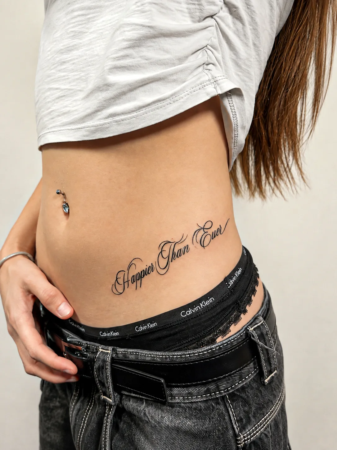 Lettering tattoo at Motorink Amsterdam