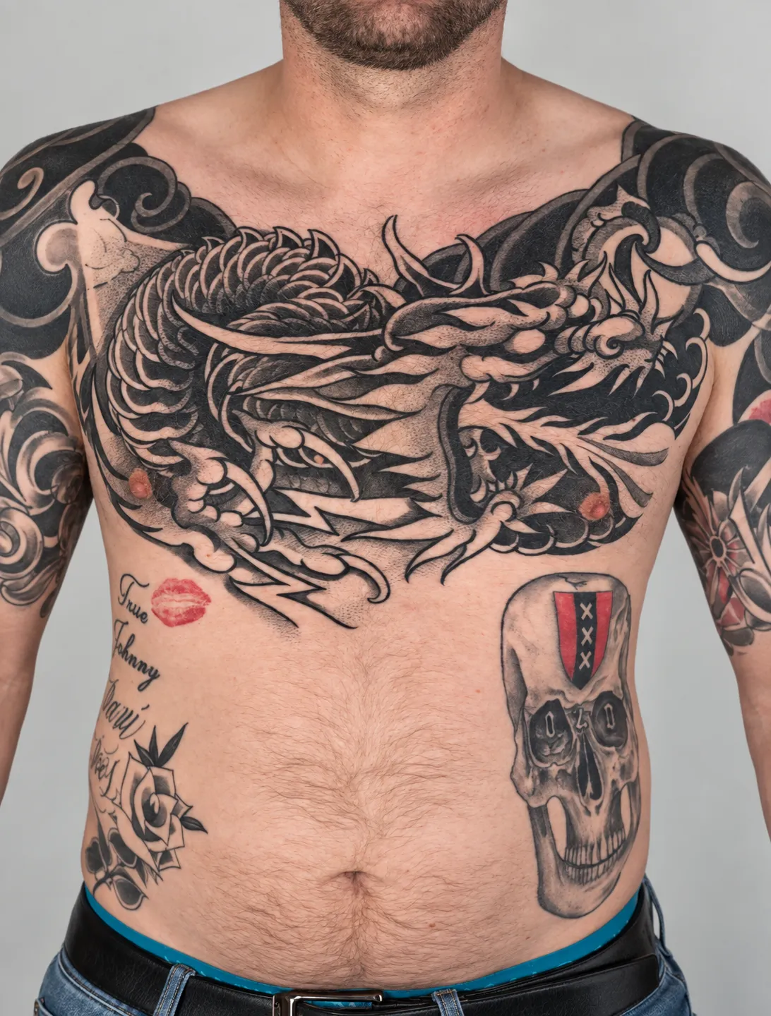 Japanese tattoo at Motorink Amsterdam